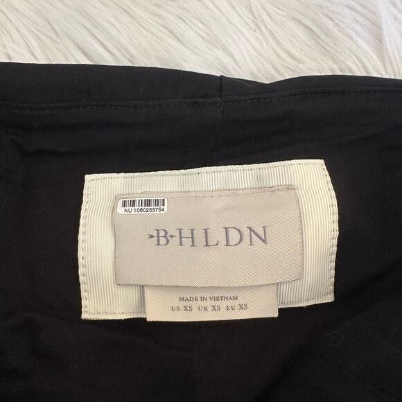 BHLDN Victoria Bow Halter Cutout Midi Dress Open Back Retro Formal Black Tie - Picture 11 of 13